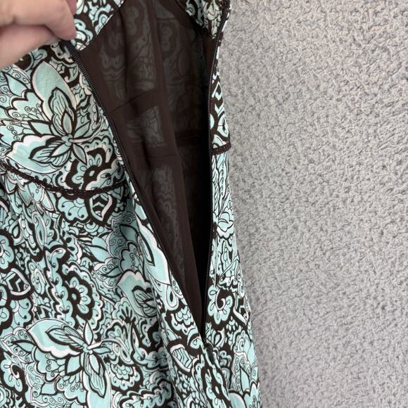 Y2k Dress Sz 4 Paisley Coquette Feminine Dainty Floral Empire Waist Loralei VTG - Picture 4 of 12